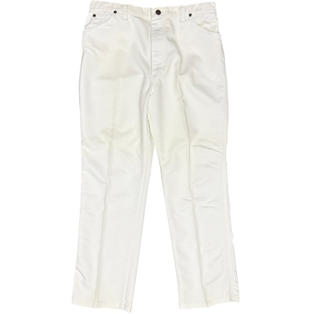VINTAGE Women's SHEPLERS High Rise Straight‎ Leg Jeans White | Size 18